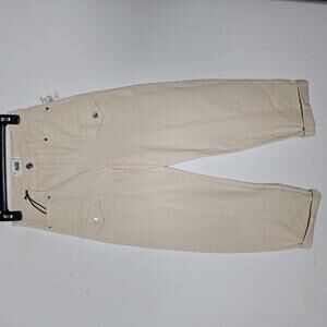 PAIGE Cream Women's Trousers